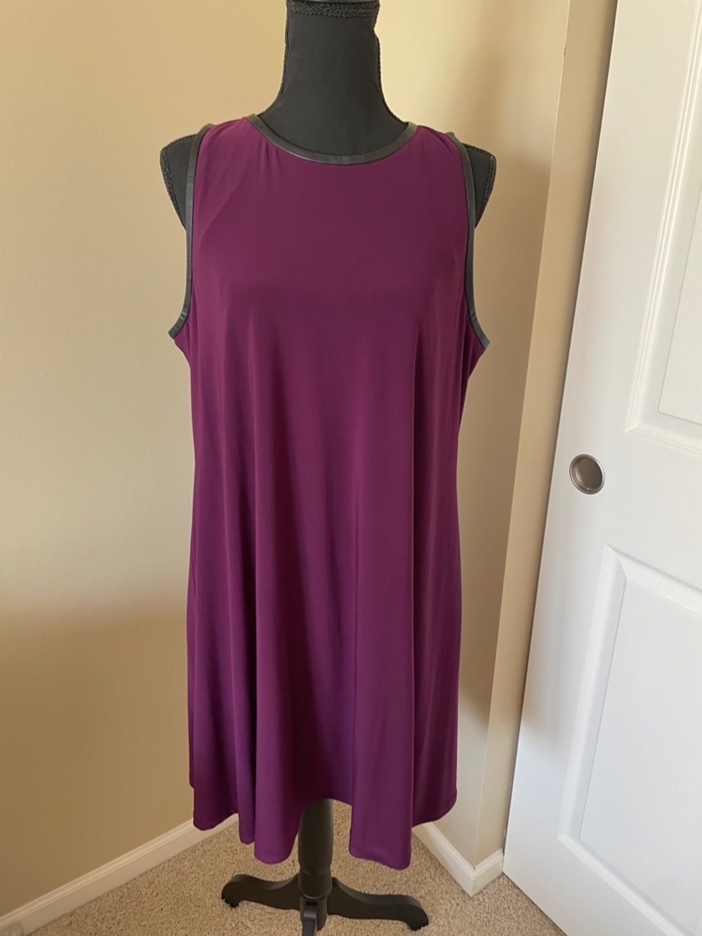 Ralph Lauren Plum Purple Sleeveless Midi Dress